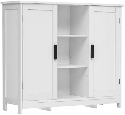 Buffet Cabinet with 4 Shelves, White